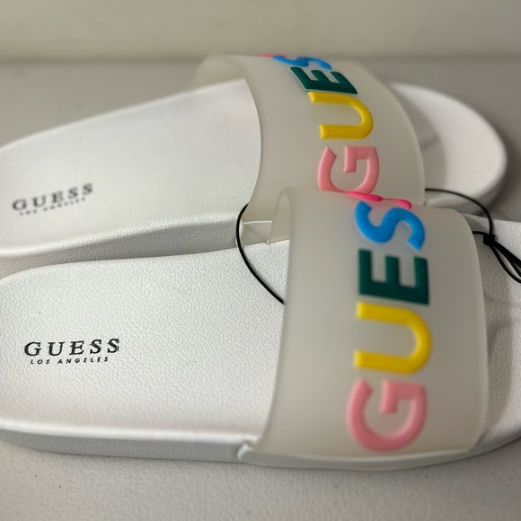 NWT Guess multicoloured sandals size 10 women’s - Picture 6 of 6